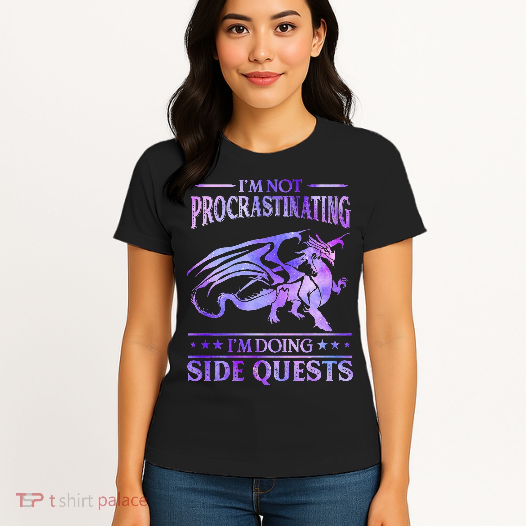 I'm Not Procrastinating I'm Doing Side Quests Dragons Master  Women's T-Shirt