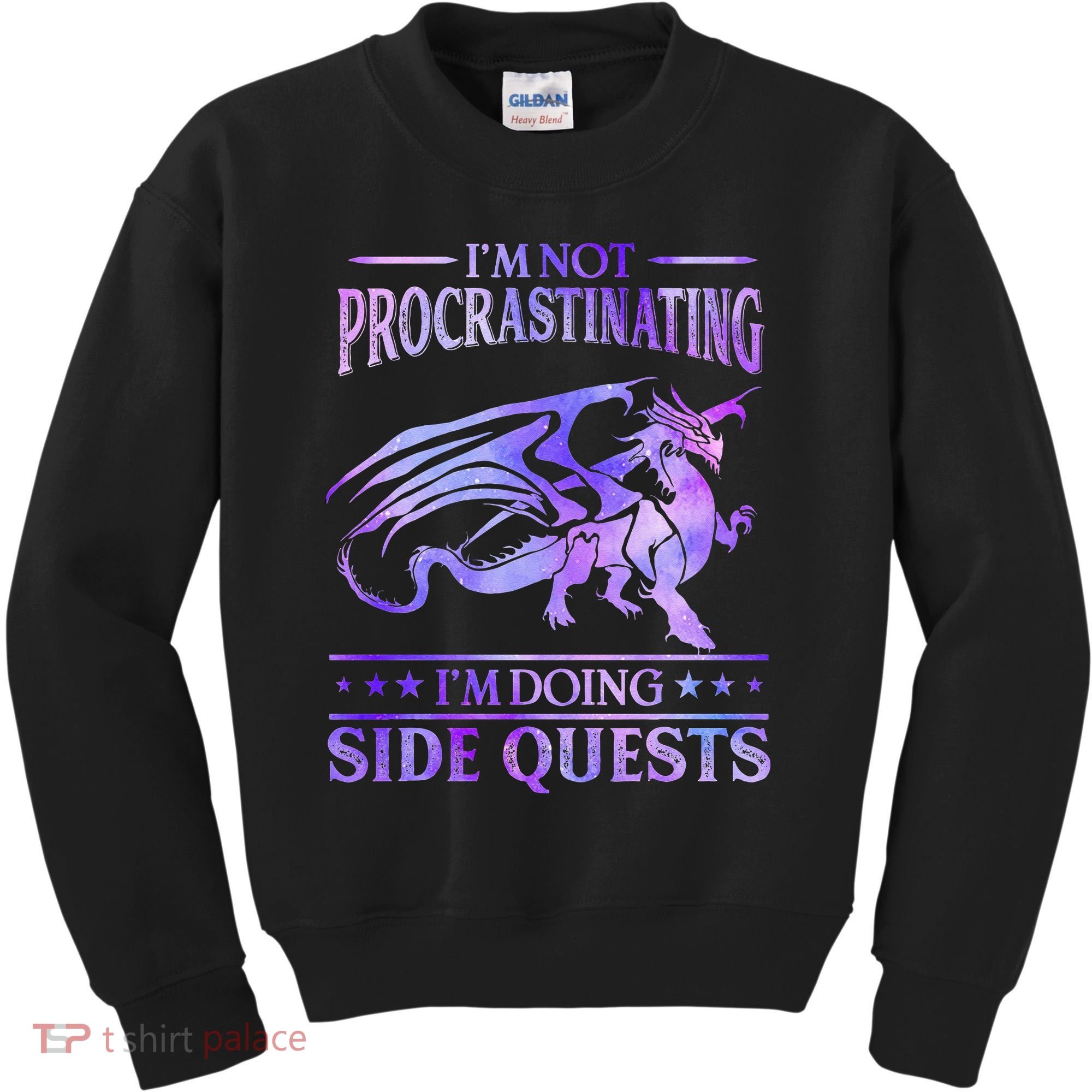 I'm Not Procrastinating I'm Doing Side Quests Dragons Master  Kids Sweatshirt