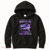 I'm Not Procrastinating I'm Doing Side Quests Dragons Master  Kids Hoodie thumb 0