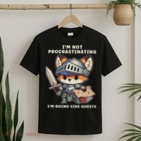 I'm Not Procrastinating I'm Doing Side Quests Gamer T-Shirt thumb 2