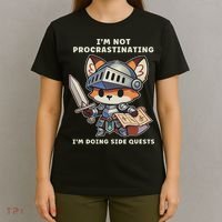 I'm Not Procrastinating I'm Doing Side Quests Gamer T-Shirt thumb 4