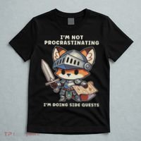 I'm Not Procrastinating I'm Doing Side Quests Gamer T-Shirt thumb 5