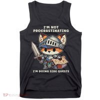 I'm Not Procrastinating I'm Doing Side Quests Gamer Tank Top thumb 0