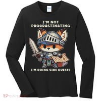 I'm Not Procrastinating I'm Doing Side Quests Gamer Women's Long Sleeve Shirt thumb 0