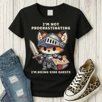 I'm Not Procrastinating I'm Doing Side Quests Gamer Women's T-Shirt thumb 3