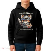 I'm Not Procrastinating I'm Doing Side Quests Gamer Kids Hoodie thumb 4