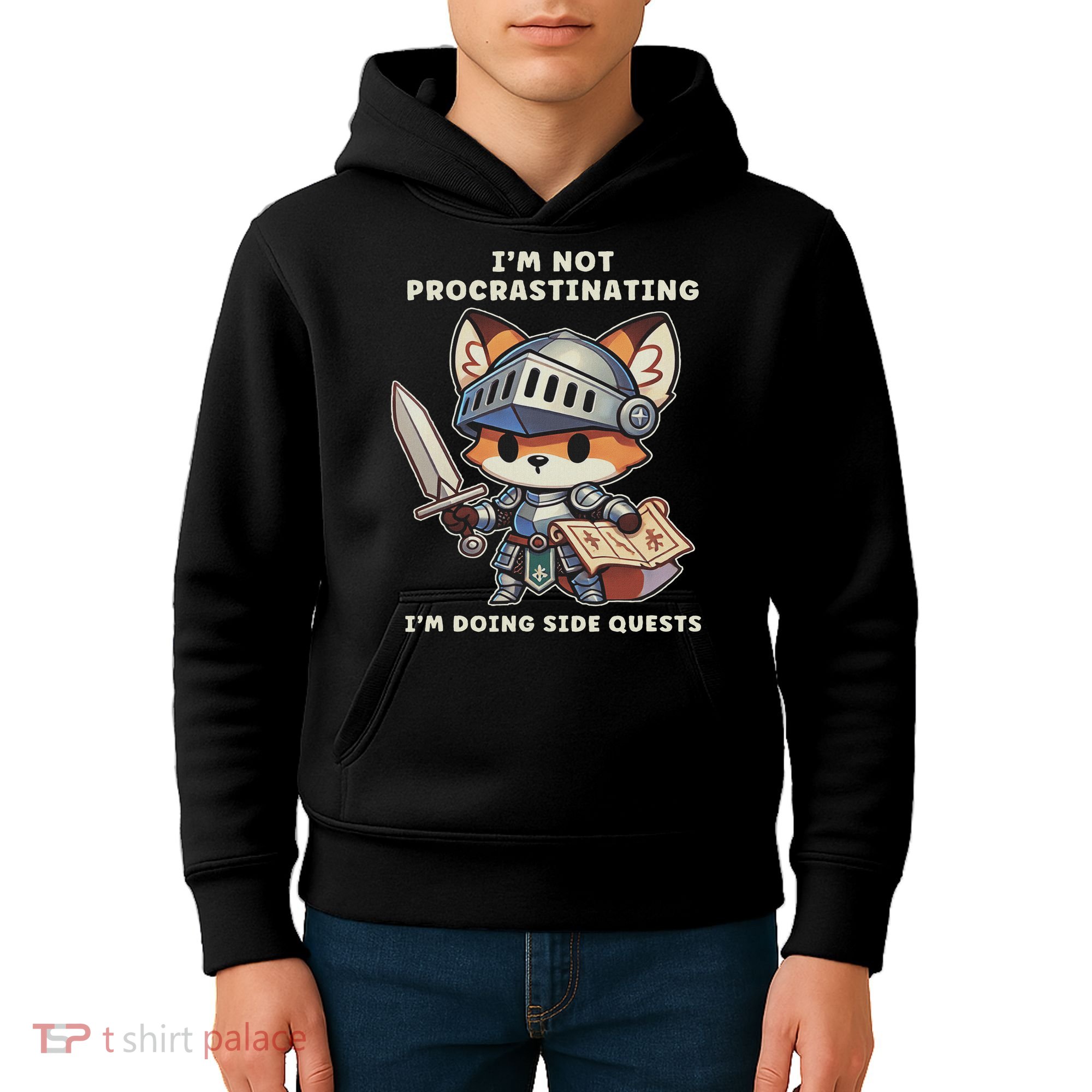 I'm Not Procrastinating I'm Doing Side Quests Gamer Kids Hoodie