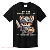 I'm Not Procrastinating I'm Doing Side Quests Gamer Kids T-Shirt thumb 0