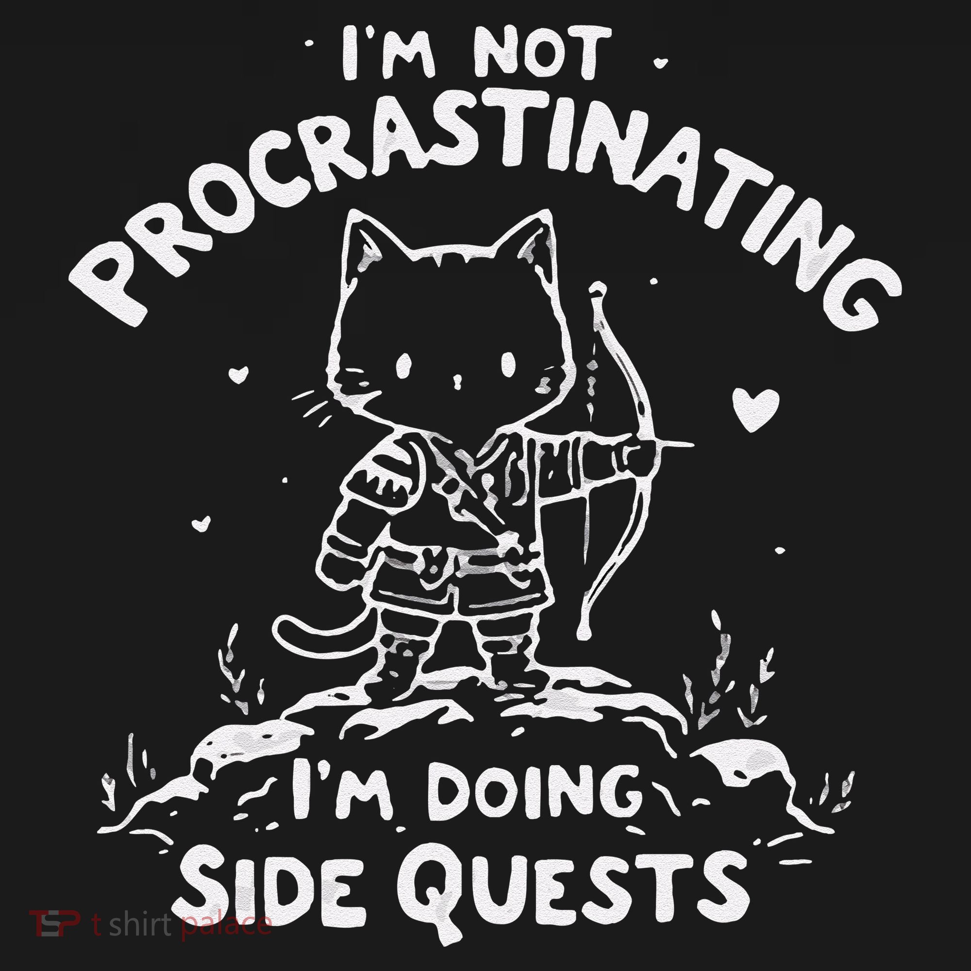 IM Not Procrastinating IM Doing Side Quests Funny Cats Bucket Hat