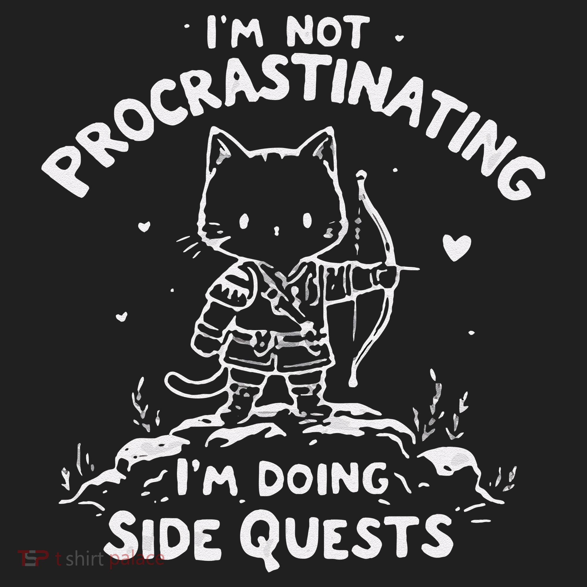 IM Not Procrastinating IM Doing Side Quests Funny Cats Hat