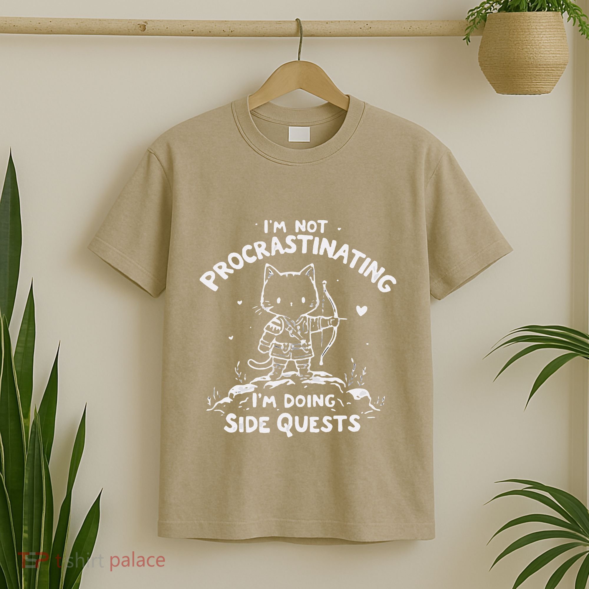 IM Not Procrastinating IM Doing Side Quests Funny Cats T-Shirt