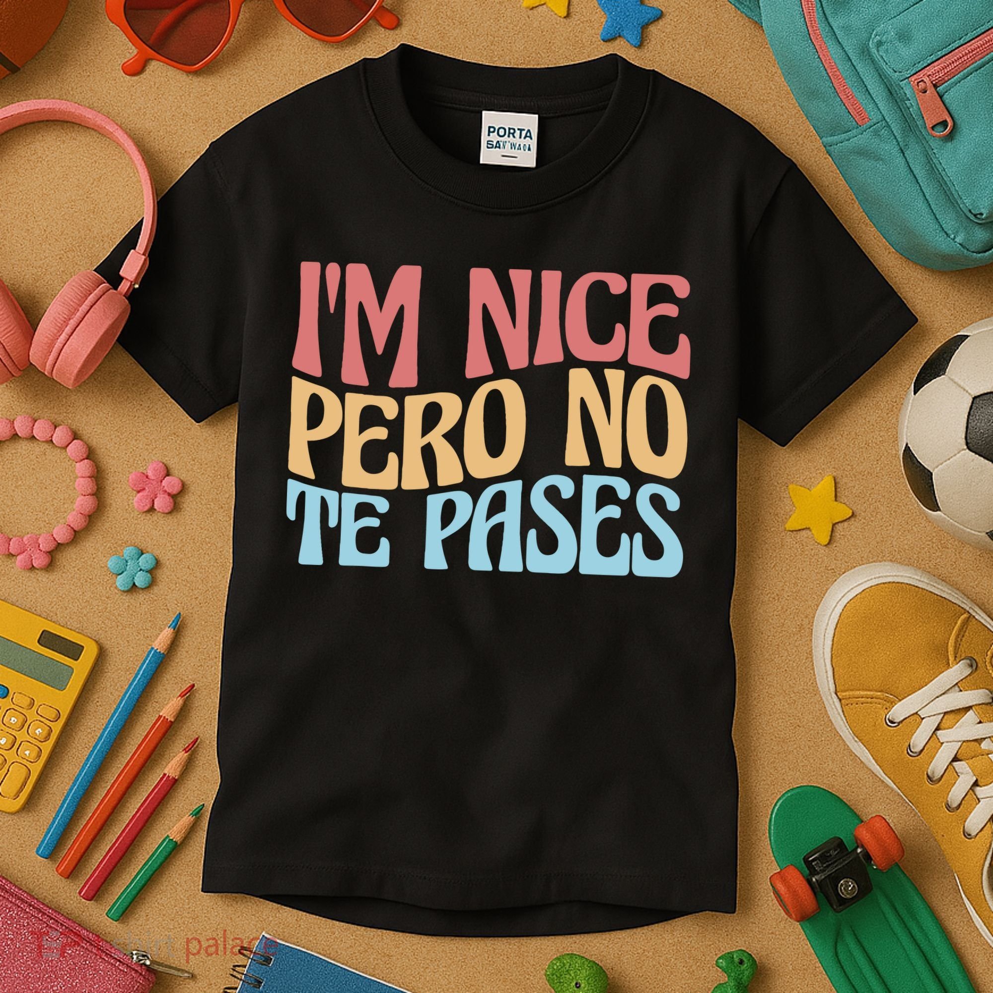 IM Nice Pero No Te Pases Funny Anglospanish Saying Kids T-Shirt