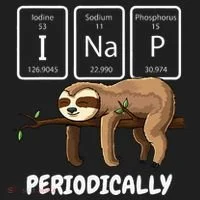 I Nap Periodically Science Sloth Periodic Table Elements Women's Sweatshirt thumb 2