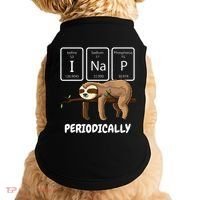 I Nap Periodically Science Sloth Periodic Table Elements Doggie Tank thumb 0