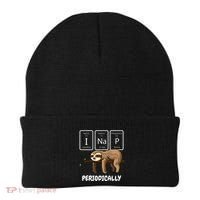 I Nap Periodically Science Sloth Periodic Table Elements Beanie thumb 0