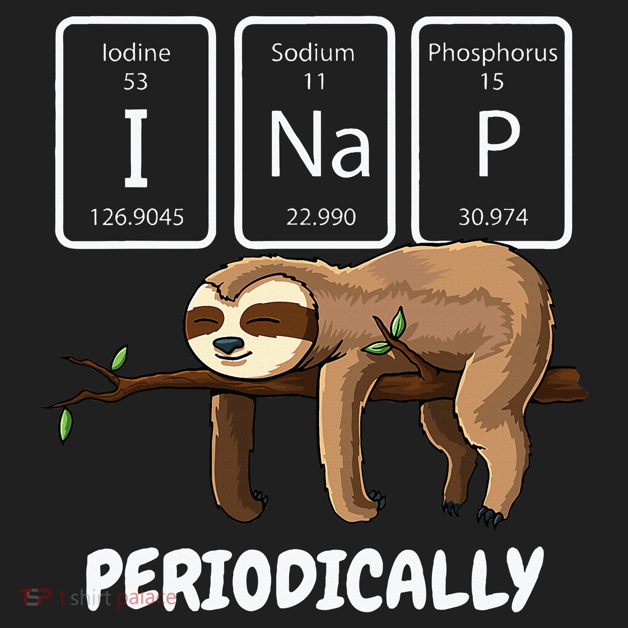 I Nap Periodically Science Sloth Periodic Table Elements Beanie
