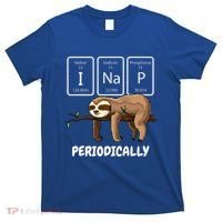 I Nap Periodically Science Sloth Periodic Table Elements T-Shirt thumb 0