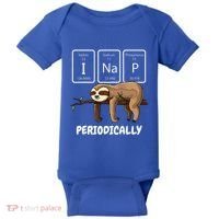 I Nap Periodically Science Sloth Periodic Table Elements Baby Bodysuit thumb 0