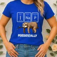 I Nap Periodically Science Sloth Periodic Table Elements Women's T-Shirt thumb 2