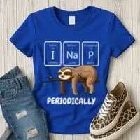 I Nap Periodically Science Sloth Periodic Table Elements Women's T-Shirt thumb 3