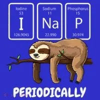 I Nap Periodically Science Sloth Periodic Table Elements Women's T-Shirt thumb 6