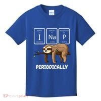 I Nap Periodically Science Sloth Periodic Table Elements Kids T-Shirt thumb 0
