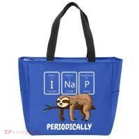 I Nap Periodically Science Sloth Periodic Table Elements Tote Bag thumb 0