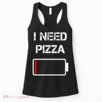 I Need Pizza Italian Food Pizza Lover Funny Pizza Women's Tank Top thumb 0