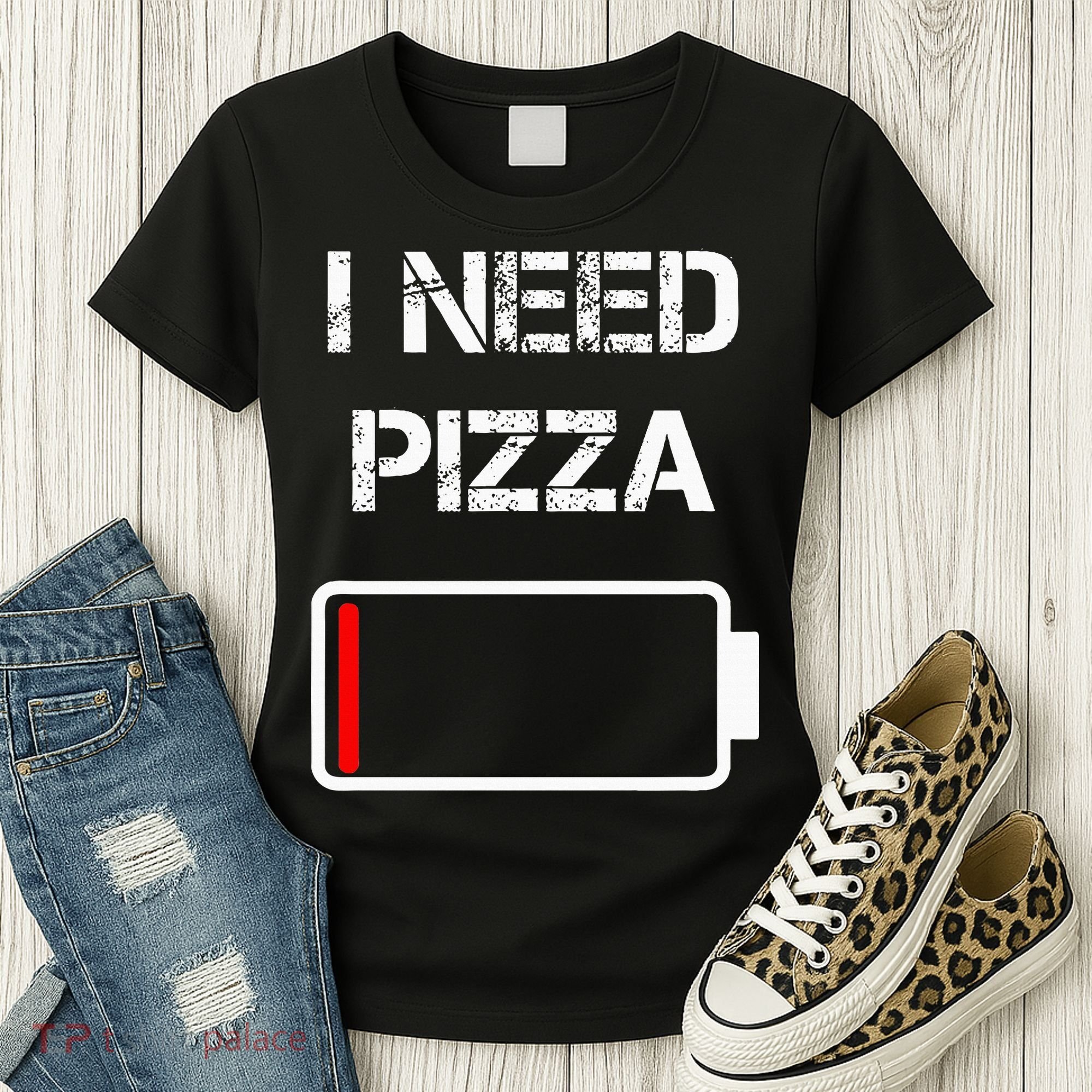 I Need Pizza Italian Food Pizza Lover Funny Pizza Women's T-Shirt