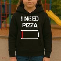 I Need Pizza Italian Food Pizza Lover Funny Pizza Kids Hoodie thumb 3