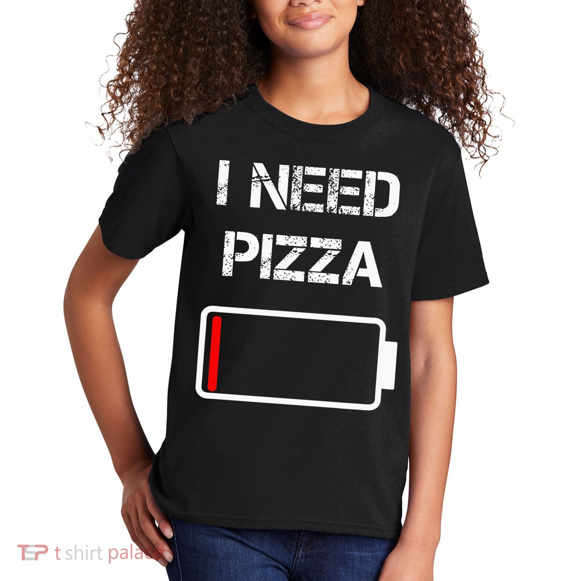 I Need Pizza Italian Food Pizza Lover Funny Pizza Kids T-Shirt