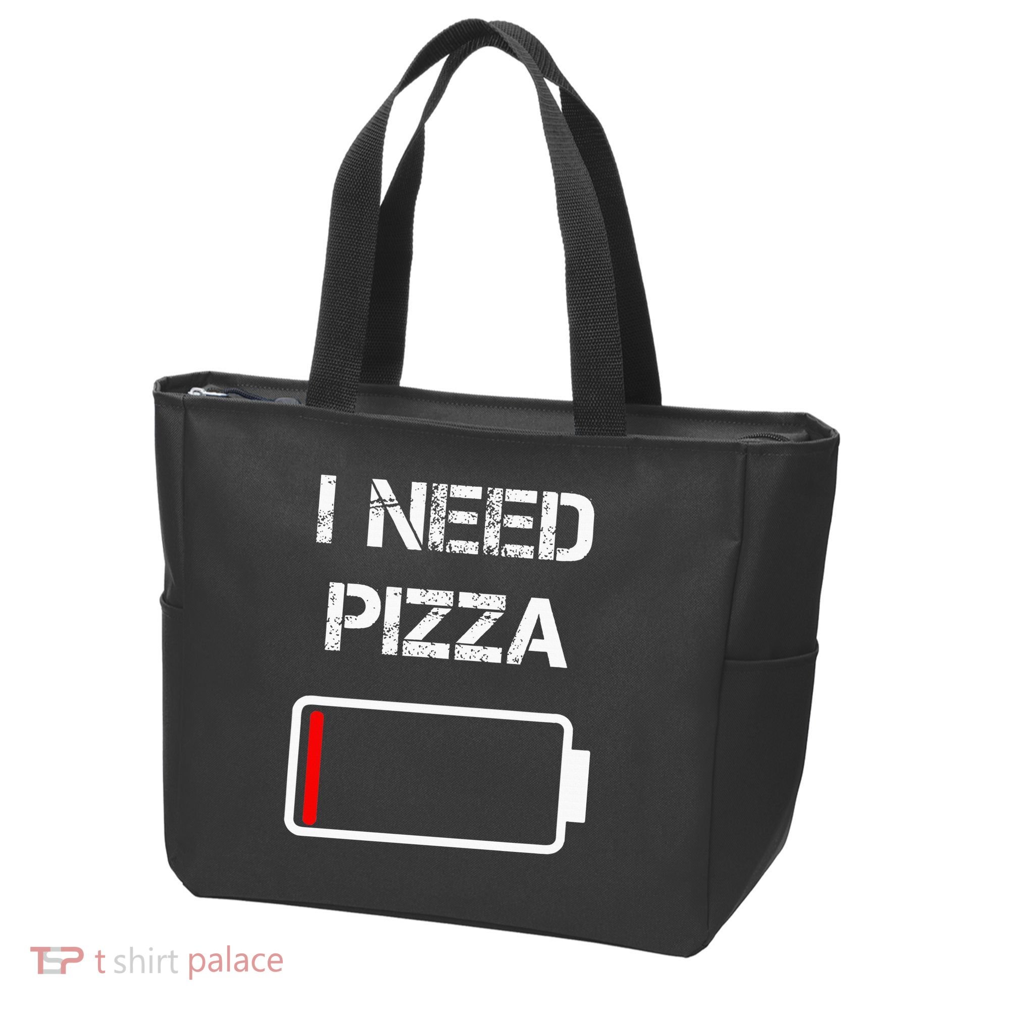 I Need Pizza Italian Food Pizza Lover Funny Pizza Tote Bag
