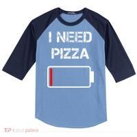 I Need Pizza Italian Food Pizza Lover Funny Pizza Raglan Baseball Sleeve Shirt thumb 0