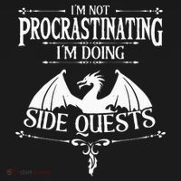 IM Not Procrastinating IM Doing Side Quests Rpg Gamers Long Sleeve Shirt thumb 2