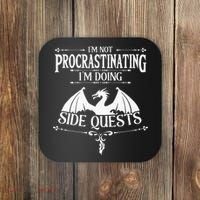 IM Not Procrastinating IM Doing Side Quests Rpg Gamers Coaster thumb 0