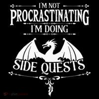 IM Not Procrastinating IM Doing Side Quests Rpg Gamers Mousepad thumb 1