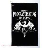 IM Not Procrastinating IM Doing Side Quests Rpg Gamers Golf Towel thumb 0