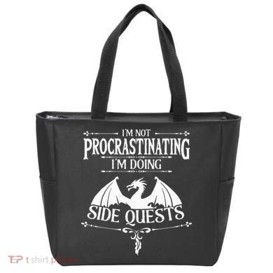 IM Not Procrastinating IM Doing Side Quests Rpg Gamers Tote Bag