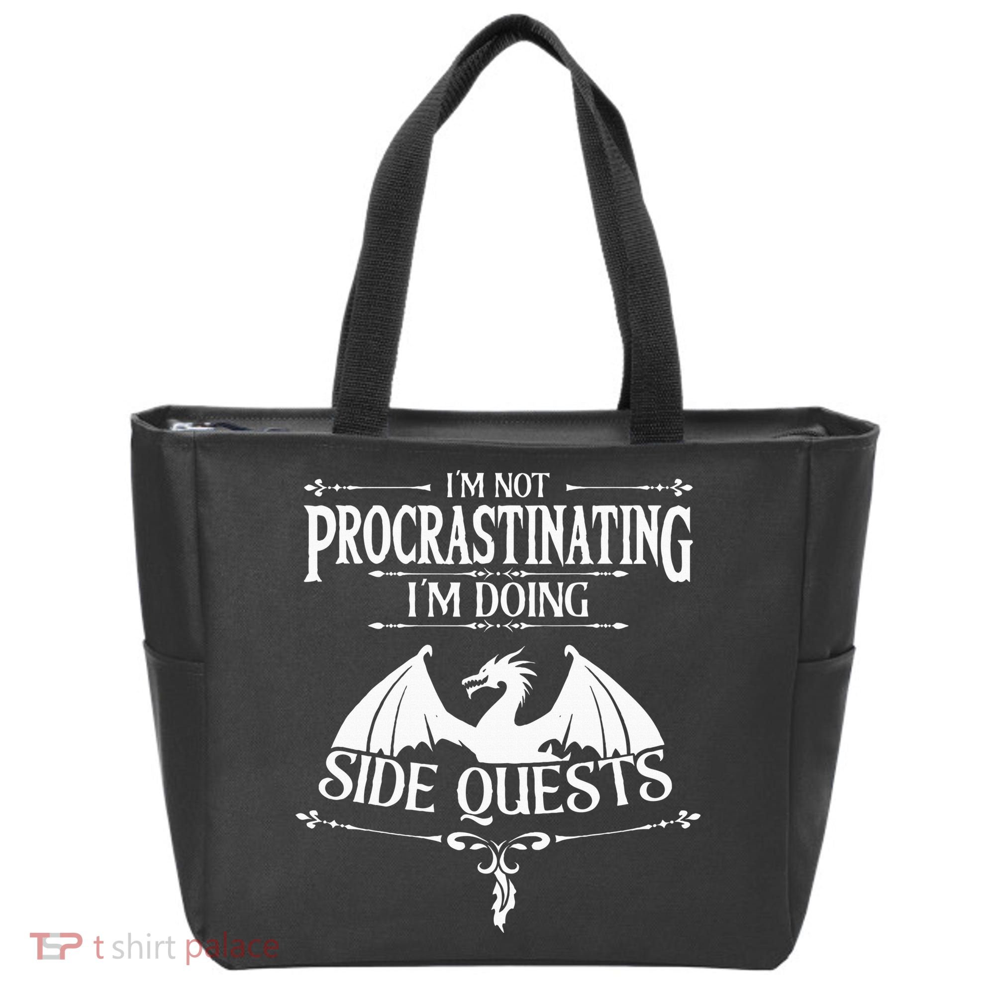 IM Not Procrastinating IM Doing Side Quests Rpg Gamers Tote Bag