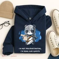 I'm Not Procrastinating I'm Doing Side Quests Hoodie thumb 4