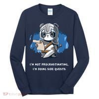 I'm Not Procrastinating I'm Doing Side Quests Tall Long Sleeve Shirt thumb 0