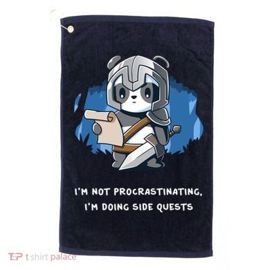 I'm Not Procrastinating I'm Doing Side Quests Golf Towel