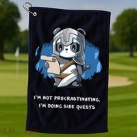 I'm Not Procrastinating I'm Doing Side Quests Golf Towel thumb 1