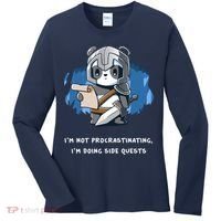 I'm Not Procrastinating I'm Doing Side Quests Women's Long Sleeve Shirt thumb 0
