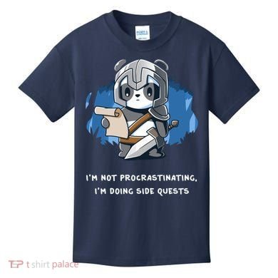 I'm Not Procrastinating I'm Doing Side Quests Kids T-Shirt
