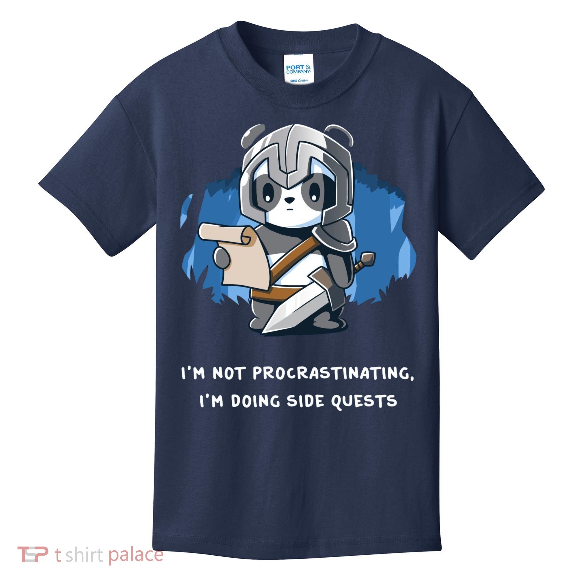I'm Not Procrastinating I'm Doing Side Quests Kids T-Shirt