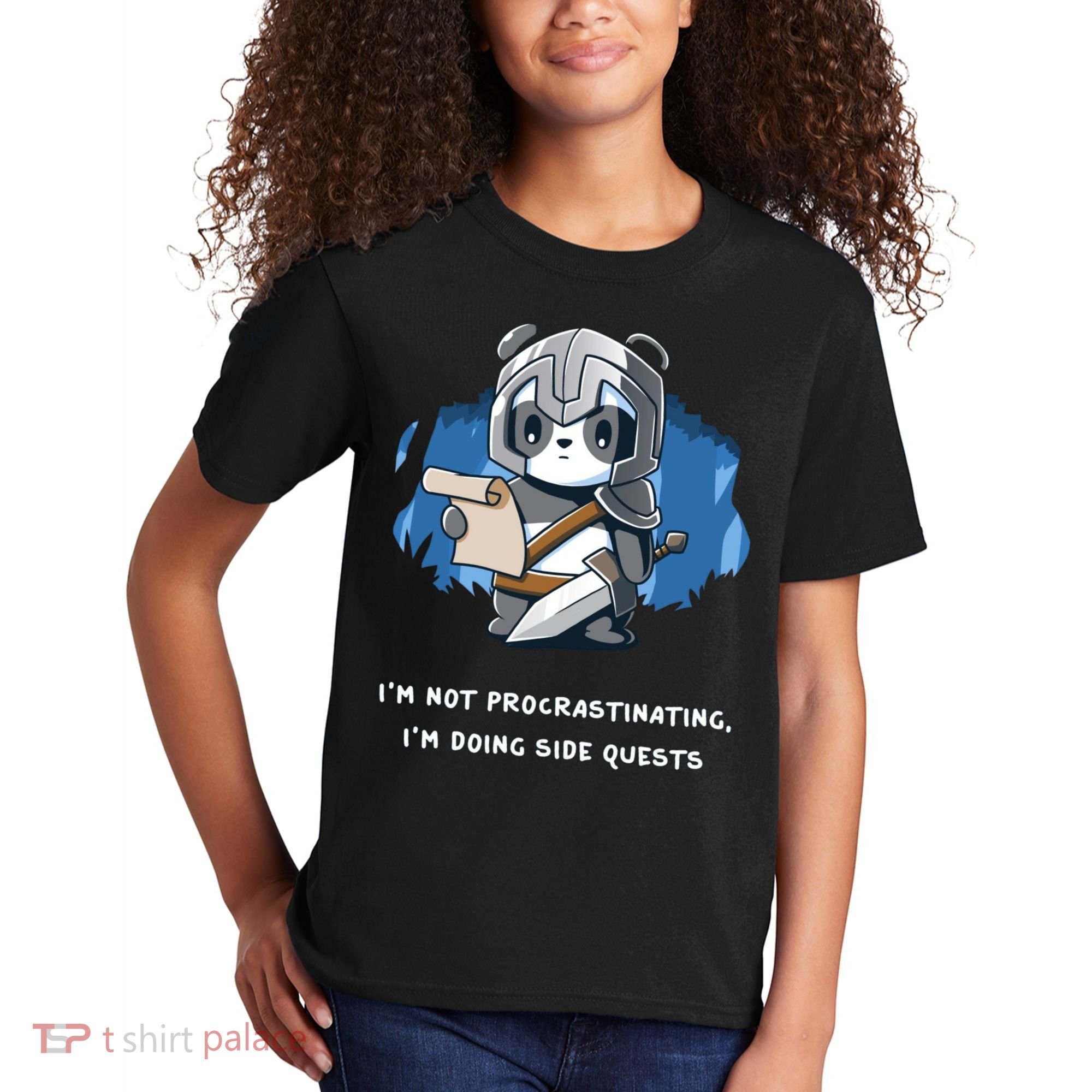 I'm Not Procrastinating I'm Doing Side Quests Kids T-Shirt