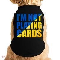 Im Not Playing Cards Zelensky Quote Support Pro Ukraine Doggie Tank thumb 0
