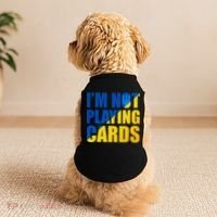 Im Not Playing Cards Zelensky Quote Support Pro Ukraine Doggie Tank thumb 2