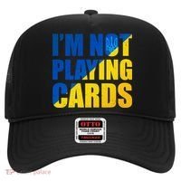 Im Not Playing Cards Zelensky Quote Support Pro Ukraine Hat thumb 0